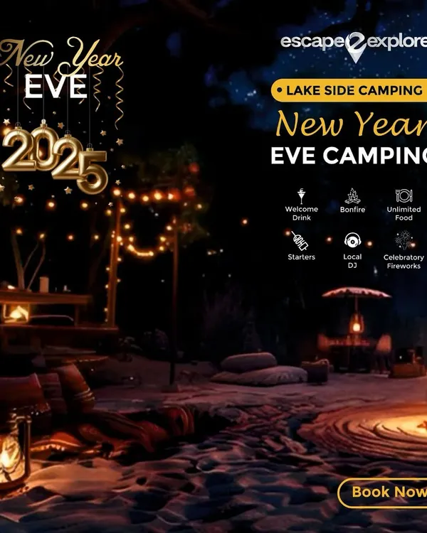 Thinking about New Year's Eve? Imagine celebrating with lakeside camping, a DJ party, unlimited food, and fireworks. We make it happen.