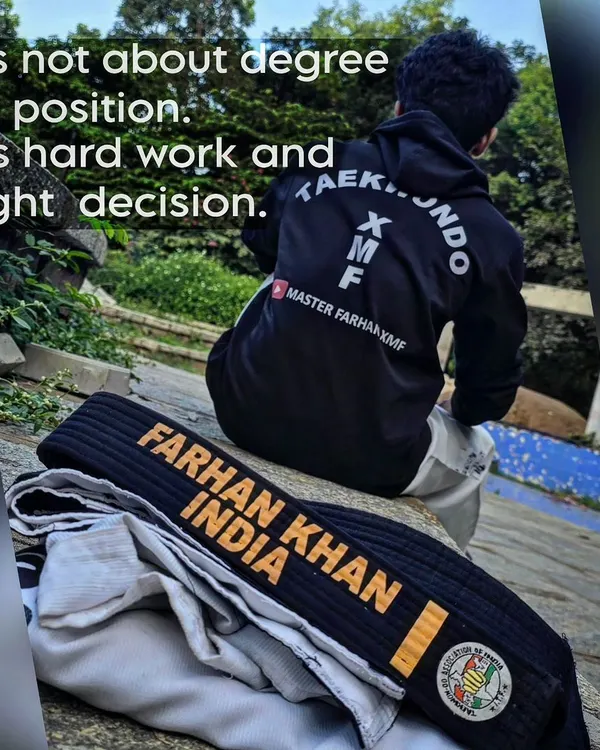 This is my philosophy. It's not about the titles you hold, but about the hard work you put in and the right decisions you make. My black belt is a symbol of that journey.