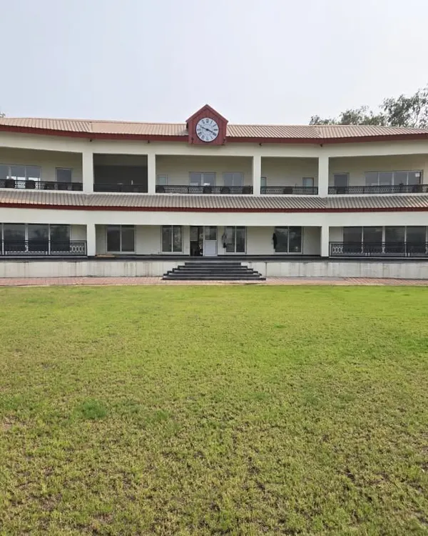 The impressive pavilion at our New Panvel academy, a state-of-the-art facility designed to support the next generation of cricketers.