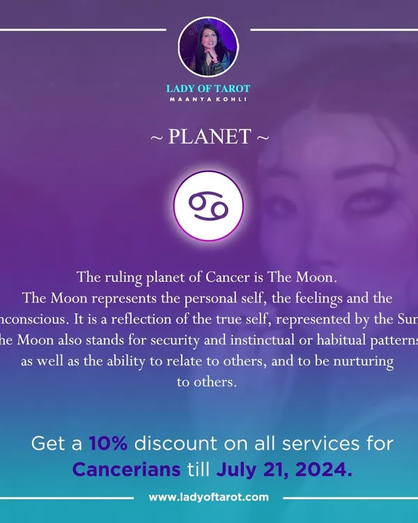 In celebration of Cancer season, I am offering a special 10% discount on all my services for my dear Cancerians. This is a time to focus on your roots and connect with those who care for you.