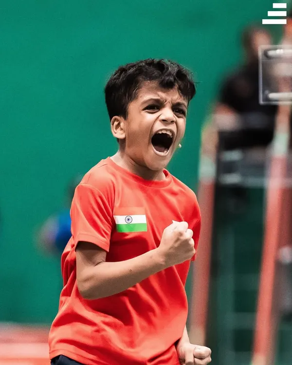 This is the passion we nurture. It's more than just a game; it's about the fire to win and the joy of competing. This moment from the Maldives Junior Open captures the spirit of our young champions.