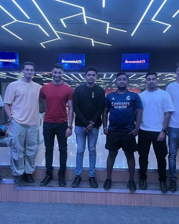 The calm before the storm. Here are some of our bowling league finalists, all set for the championship round. The energy and friendly rivalry were off the charts.
