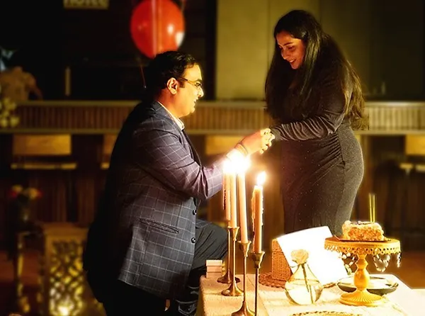 The magical moment of a proposal, illuminated by candlelight. I focus on creating an intimate and romantic ambiance that makes the moment feel truly special.