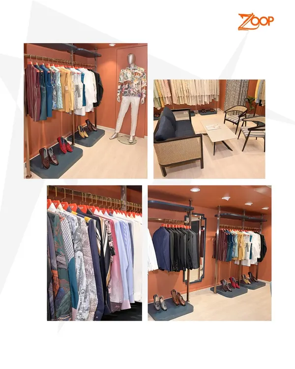 A glimpse into our new store. We've designed the space to be a destination for style and elegance, with comfortable seating for consultations and beautifully displayed collections to inspire you.