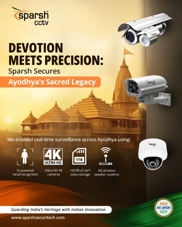 India’s faith deserves the finest protection. During the grand Pran Pratistha ceremony at Ayodhya Dham, my AI-powered surveillance, Ultra-HD cameras, and real-time monitoring were there to protect every sacred moment and safeguard millions of devotees.