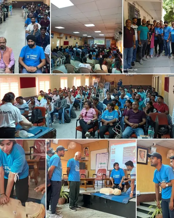 A collage from our CPR and Basic Life Support training day. We got 80 members trained in these life saving techniques. Knowledge is power, and this knowledge can save a life.