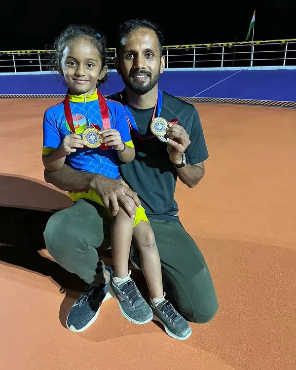 Skating is a family affair. This is a proud moment for me, both as a father and a coach, after my daughter and I both won gold medals at the district championship.