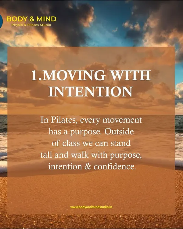 A core principle of Pilates is moving with intention. Every movement has a purpose. I teach clients to carry this principle outside the studio, helping them stand and walk with purpose, intention, and confidence.