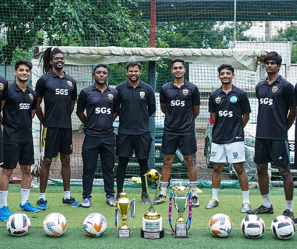 Our team of dedicated coaches with the trophies our academy has won. We empower minds to shape the future of football.