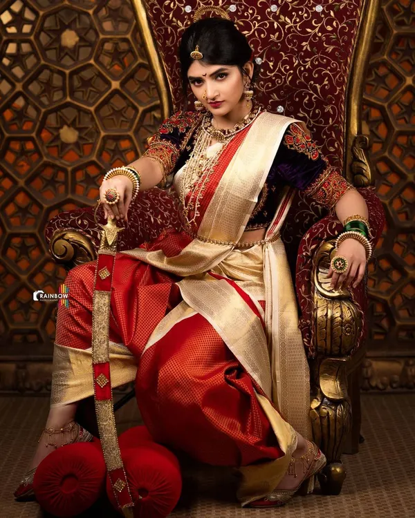 This is one of my signature shots, capturing a sense of power and heritage. For this conceptual fashion shoot, we focused on creating a regal, queen-like presence, blending traditional attire with a strong, commanding pose. It shows my ability to direct and execute a high-concept vision.
