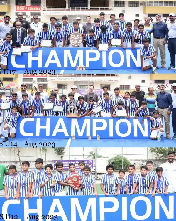 This is what we build. Our St. Joseph's Boys' High School teams, U-17, U-14, and U-12, sweeping the championships. We train players at every age group to compete and win.