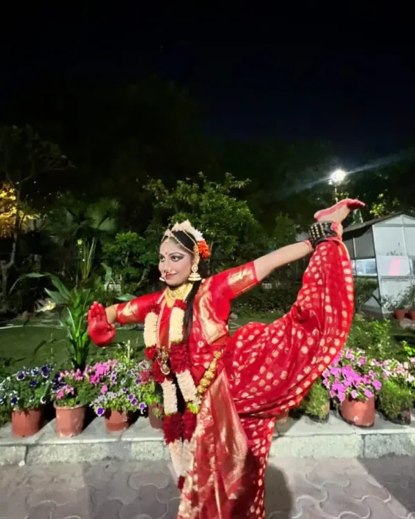 Here is my student Shivi in a moment of pure grace during her performance for the ECA trials. Her dedication to Bharatanatyam not only perfected her form but also gave her the confidence to secure a near perfect score and a place in Delhi University.