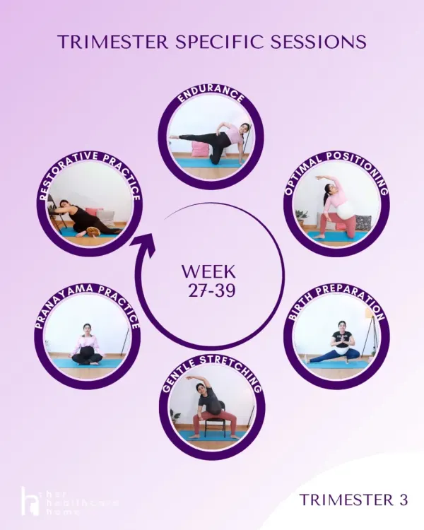 This is an overview of my on-demand prenatal yoga program, structured for your convenience and specific needs during pregnancy.
