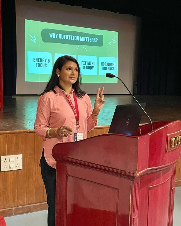 Addressing kids on nutrition at TISB school was a very satisfying experience. When children understand how food impacts their body and mind, they are motivated to make healthier choices. It's a life skill that will serve them forever.