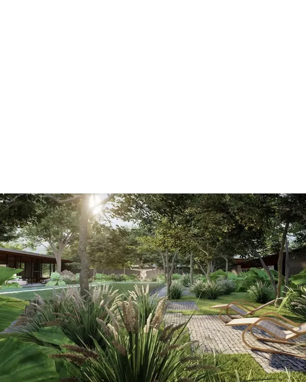 A rendering for a new multi-generational family retreat. The design uses courtyards and verandahs to create distinct atmospheres of togetherness and isolation.