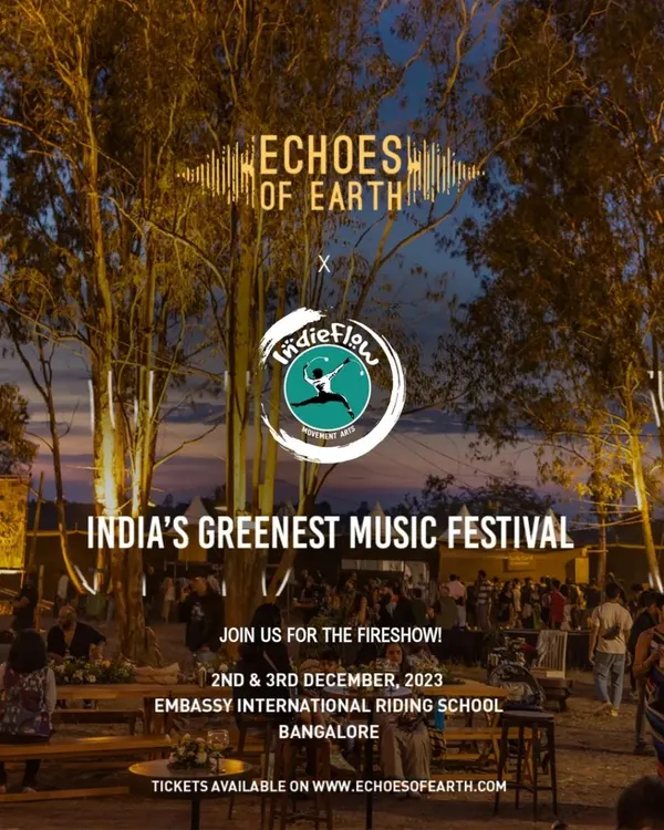 A poster for our fire show at Echoes of Earth, India's greenest music festival. We were thrilled to bring the fire back to this amazing event.
