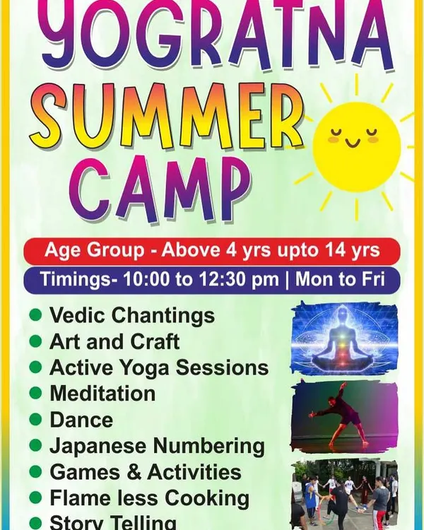 Here are all the details for the Yogratna Summer Camp. I've packed it with a variety of activities including Vedic Chanting for peace, Japanese Numbering for fun learning, and of course, active yoga sessions to keep the kids moving.
