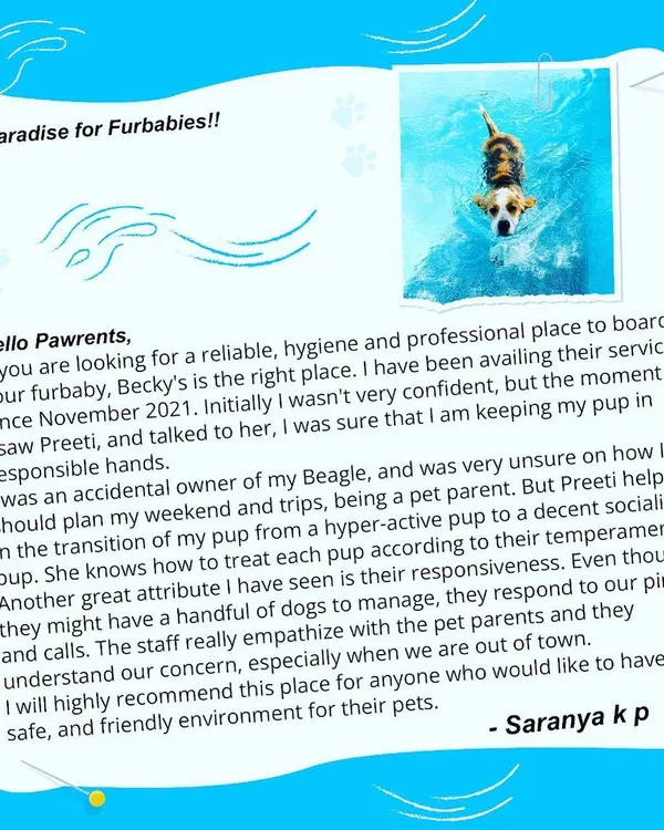 I am so grateful for reviews like this. It confirms that we are providing a reliable, hygienic, and friendly environment that pawrents can trust for their precious furbabies.