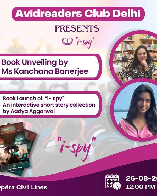 We proudly announce our community events, like this book launch for "i-spy," a collection of short stories by the talented young author Aadya Aggarwal. We were honored to have it unveiled by renowned writer Kanchana Banerjee.