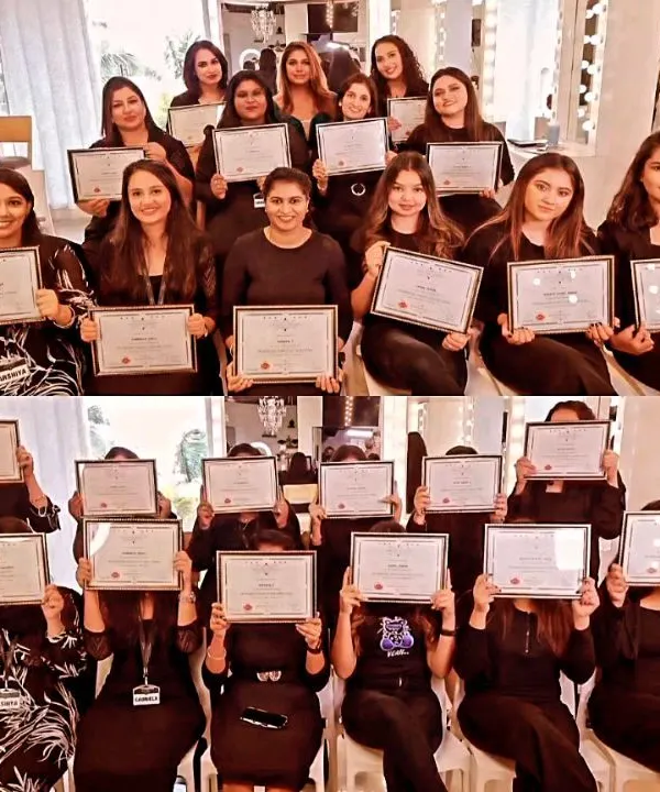 A collage of my wonderful students proudly holding their certificates. Every farewell is the beginning of a new journey, and I wish them all the success they deserve.
