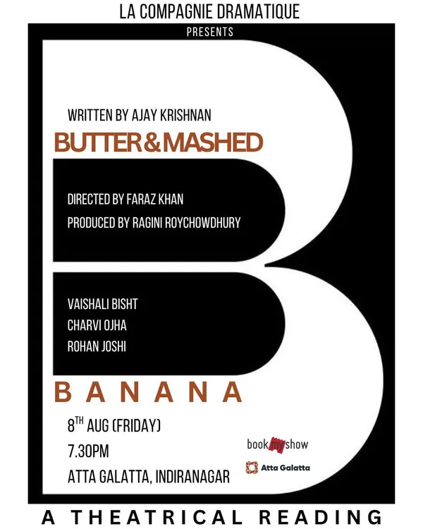 'Butter & Mashed Banana', a sharp, musical, and moving theatrical reading. We provide a space for experimental formats like rehearsed readings that dive into themes of politics, censorship, and identity.