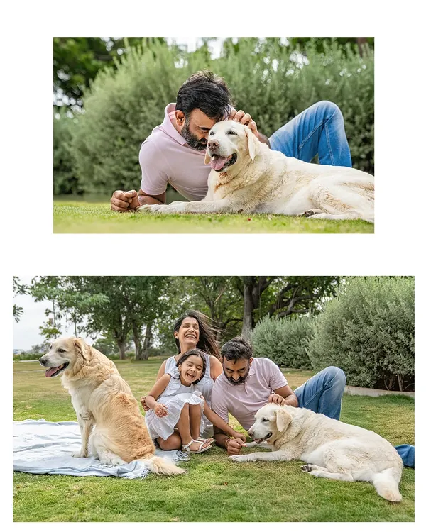 This session was about honoring Ice, a beautiful senior Labrador with oral cancer. We focused not on her illness, but on the years of love she has given her family. Her gentle soul shines through in every frame, creating a timeless tribute.