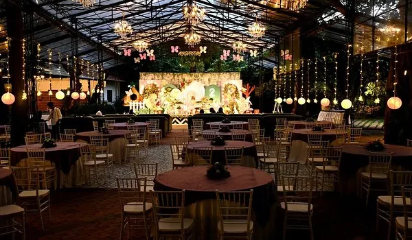We specialize in transforming any venue into a magical world. This enchanted garden theme, with its warm lighting and hanging butterflies, created an unforgettable atmosphere for a milestone birthday.