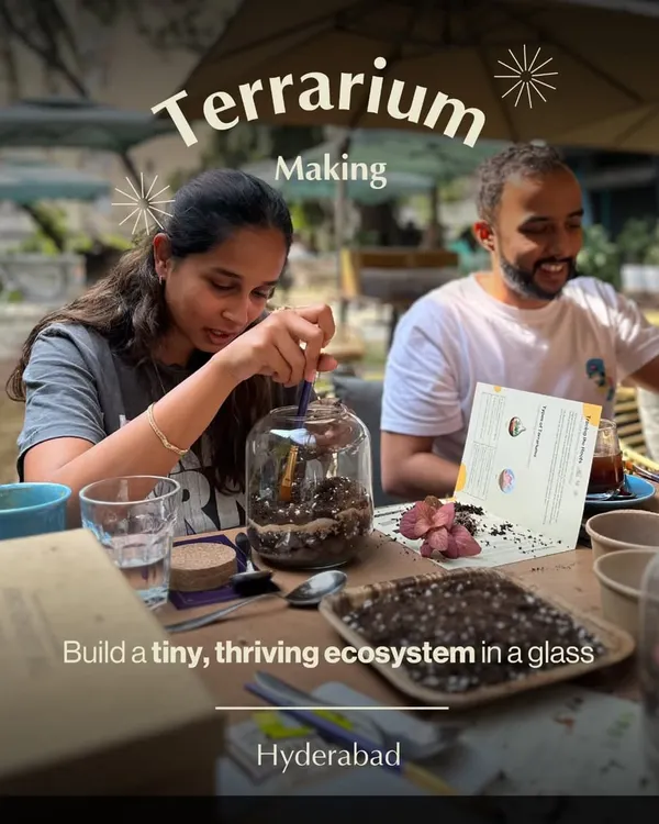 Build a tiny, thriving world in a glass jar. Our terrarium making sessions are a perfect blend of nature and design, where you learn to layer soil, stone, and plants to create a self-sustaining miniature garden. It’s a wonderful way to bring a piece of the outdoors into your home.