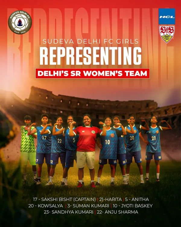 We are incredibly proud of our girls' team, who are representing the Delhi Senior Women's Team. We are committed to developing women's football in India and creating a clear pathway for our female athletes to play at the highest level. Mehnat rang la rahi hai.