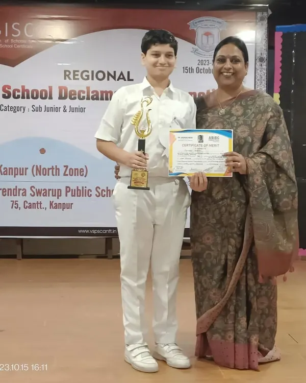 I am thrilled to share the success of our graduate, Pavitra Khattri, who was selected for the prestigious Lodha Genius Program. Here he is, proudly holding his trophy from a regional school declamation contest.