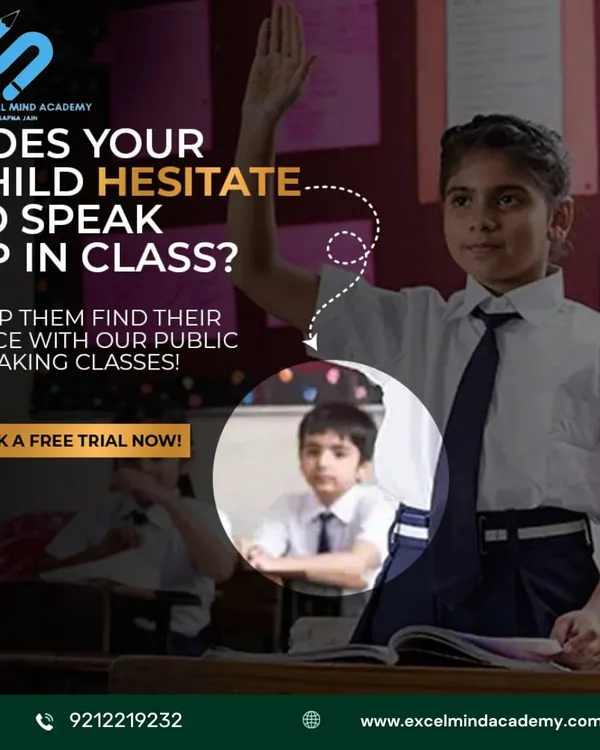 Does your child hesitate to speak up in class? Our public speaking classes are designed to help them find their voice and express their ideas with confidence.