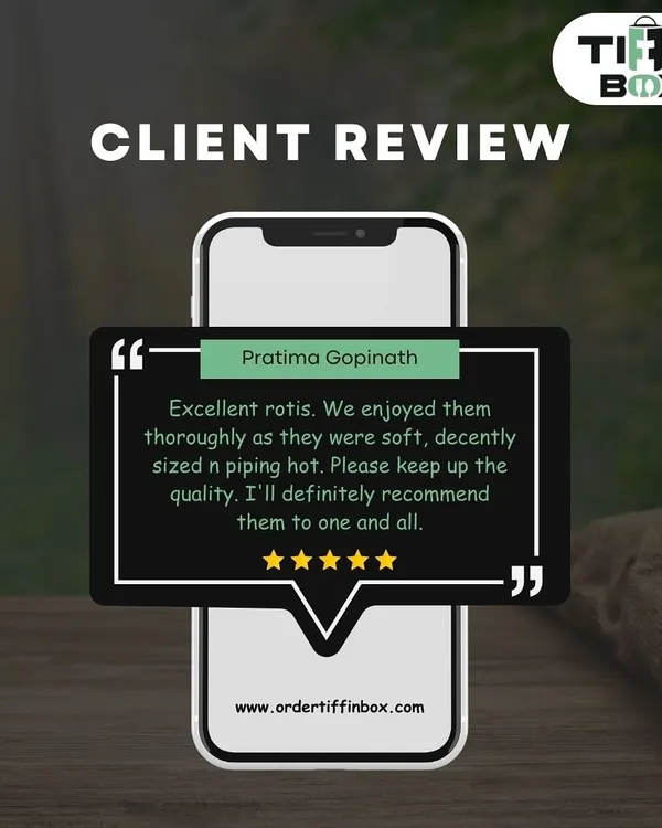 We love getting feedback from our clients! Pratima Gopinath enjoyed our soft, hot rotis and recommended them to everyone. Thank you for the kind words!