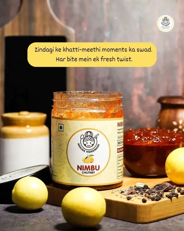 This is my Nimbu Chutney, a perfect blend of tangy and zesty flavors. It captures the sweet and sour moments of life, ready to add a fresh twist to any meal.