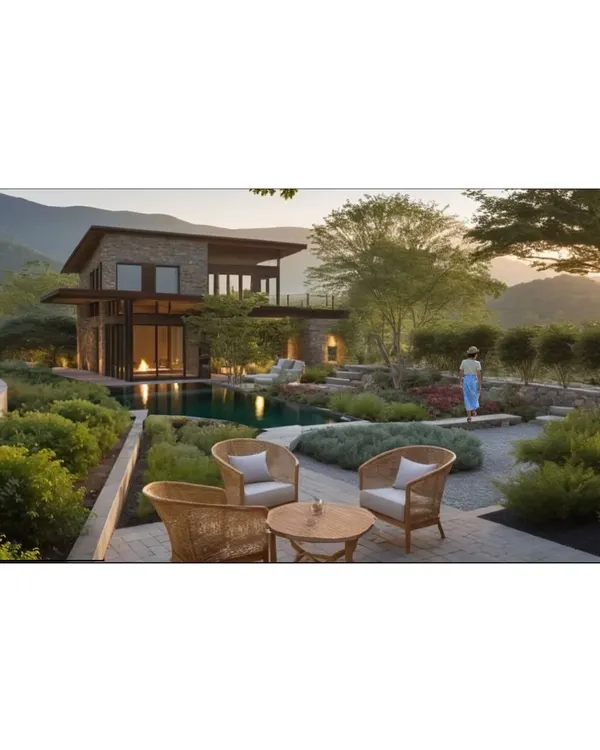 For our Kangra Homestays project, the landscape is designed to preserve the natural wilderness of the hills. This lookout point is carved into the landscape, offering a place to pause and immerse oneself in nature.