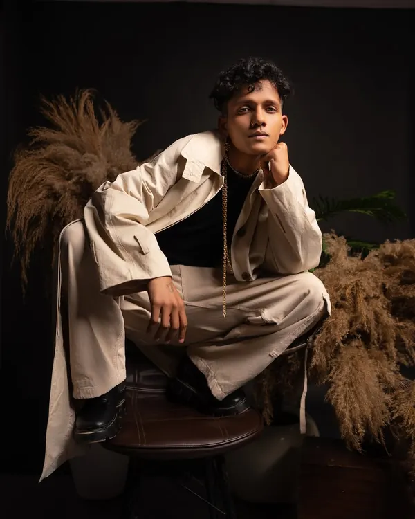 A full look from a recent studio photoshoot. I work with stylists to create looks that are both classy and have a street edge, reflecting my dance style.