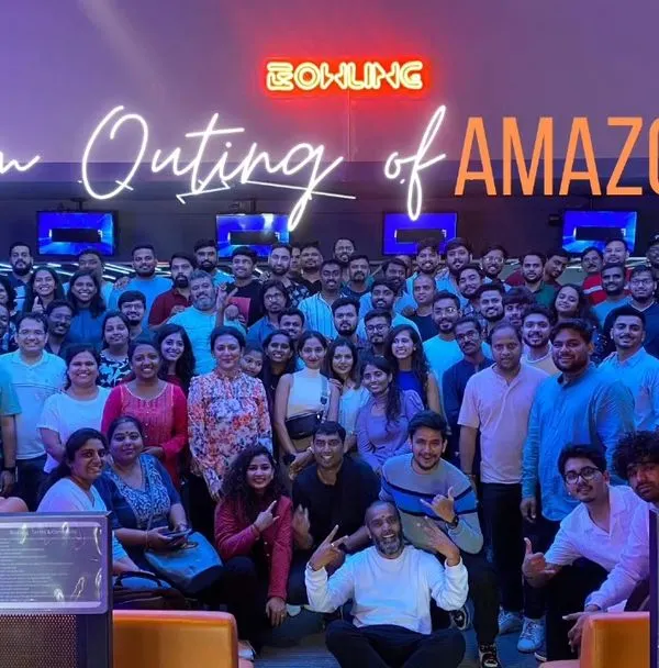 We had a blast hosting the Amazon team for their corporate outing. A huge group enjoying our facilities is proof that we are the go-to spot for memorable team-building events in Bangalore.