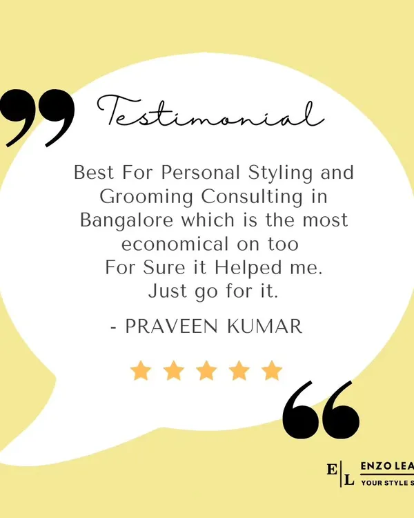 I'm so grateful for this wonderful feedback from Praveen. My goal is always to provide high-value, economical styling and grooming consulting that delivers real results.