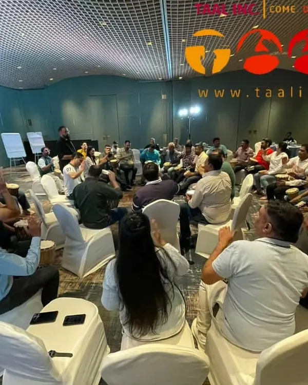 This is what it looks like when an entire team is focused on one goal, one rhythm, without even realizing it. Our corporate drum circles are designed to create harmony and innovation, all while everyone is just having fun.