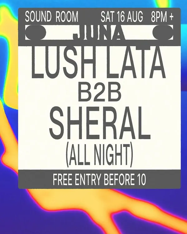 This poster announced a special back-to-back set with DJ Sheral in Goa. We had only hyped each other up online, so we decided to go all in and play together all night long. No risk, no reward.