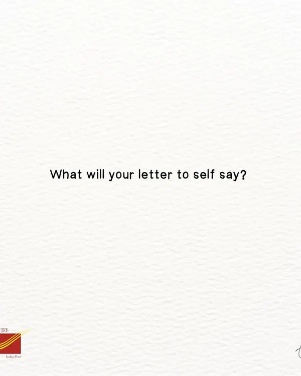 A question I posed during an event with Karnataka Postal Circle. In a world of fleeting digital messages, what would your letter to your self say?