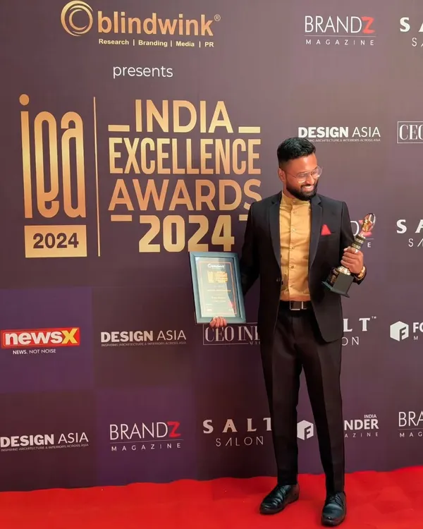 Proudly holding the India Excellence Award 2024. This award is a validation of my team's hard work and my core belief in never compromising on quality.