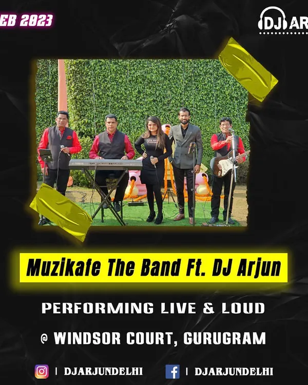 Here's a look at my collaboration with Muzikafe The Band. This setup combines my DJ skills with live vocals, keyboards, and guitars for a rich, dynamic sound.
