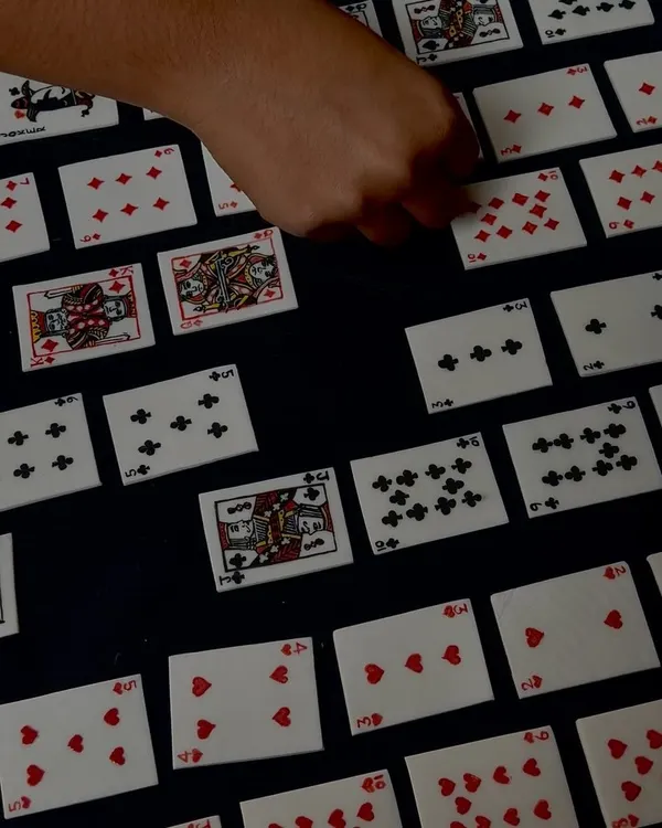 Yes, these are real ceramic playing cards. One of our insanely talented students, Sruthi, made this entire porcelain deck as a farewell gift. We almost didn't let her leave with them.