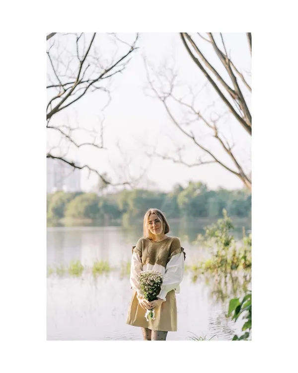A beautiful portrait from a "love story" session by the lake. Photography for me is about capturing connection, whether it's for a maternity session or a romantic couples shoot like this one.