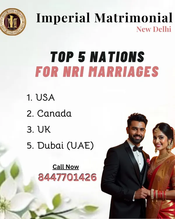 We have a strong presence in the top nations for NRI marriages, including the USA, Canada, UK, and UAE. Our global network helps you find a partner who understands the NRI lifestyle.