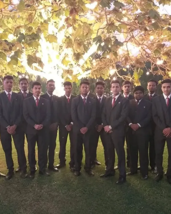 My team of professional stewards in full uniform, ready for service at an outdoor event. I provide trained manpower for all catering needs.