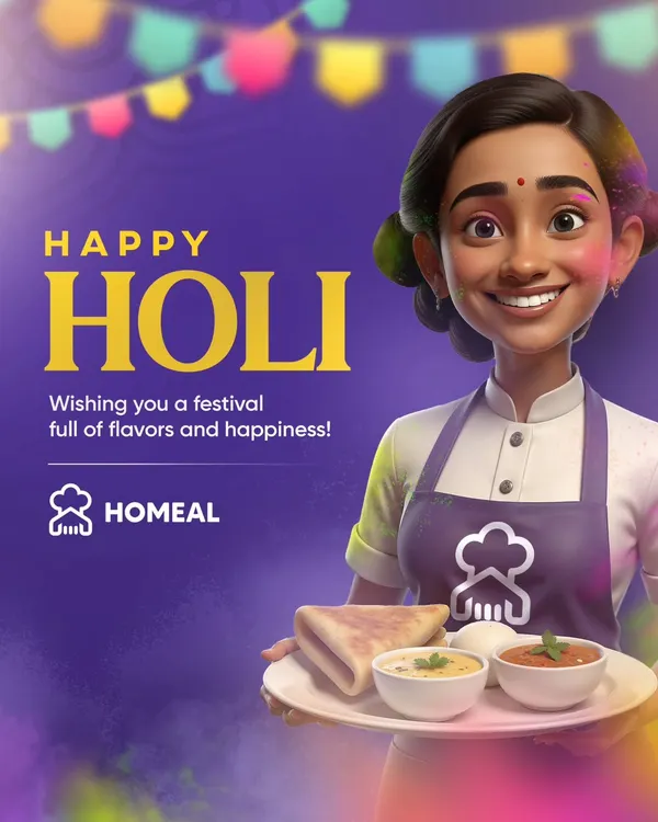 Wishing everyone a Happy Holi. We hope your festival is full of vibrant colors, joy, and the comforting flavors of home-cooked food shared with loved ones.