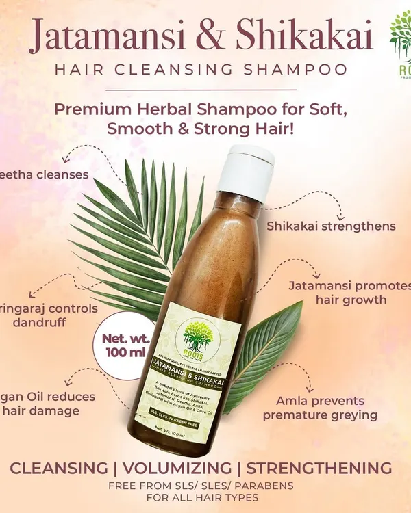 My Jatamansi & Shikakai Hair Cleansing Shampoo is finally here. This premium herbal formula uses Reetha, Amla, and Bhringaraj to cleanse, strengthen, and add volume to your hair naturally.