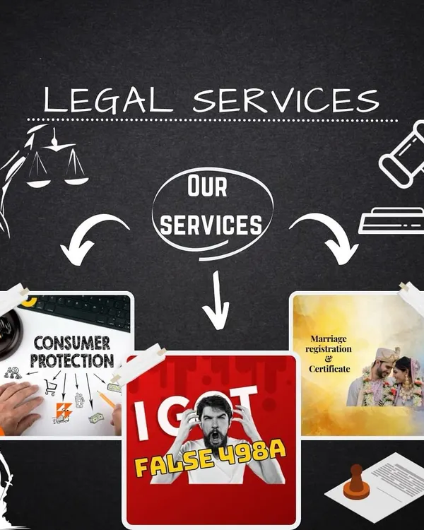 I offer a range of legal services focused on protecting your rights. My expertise includes handling false 498A cases, guiding you through marriage registration, and fighting for your rights in consumer protection matters.
