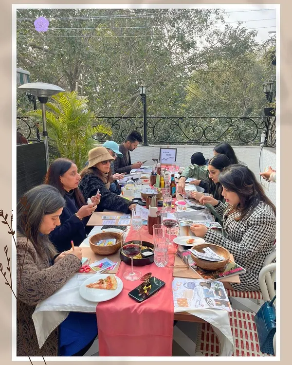 This is the heart of my workshops. A group of beautiful souls gathered together, completely absorbed in the creative process of manifesting their dreams. We always make sure there is good food, good music, and a safe space for honest conversations.